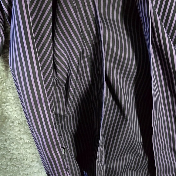Eton Men Contemporary Striped Dress Shirt Size 15.5 Office Preppy Formal READ - Picture 7 of 16